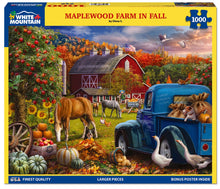 Load image into Gallery viewer, White Mountain Maplewood Farm in Fall 1000 Piece Jigsaw Puzzle