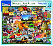 Load image into Gallery viewer, White Mountain National Park Badges 1000 Piece Jigsaw Puzzle