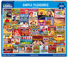 Load image into Gallery viewer, White Mountain Simple Pleasures 1000 Piece Jigsaw Puzzle