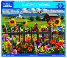 Load image into Gallery viewer, White Mountain Sunday Gathering 500 Piece Jigsaw Puzzle