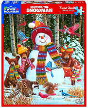 Load image into Gallery viewer, White Mountain Visiting the Snowman 500 Piece Jigsaw Puzzle