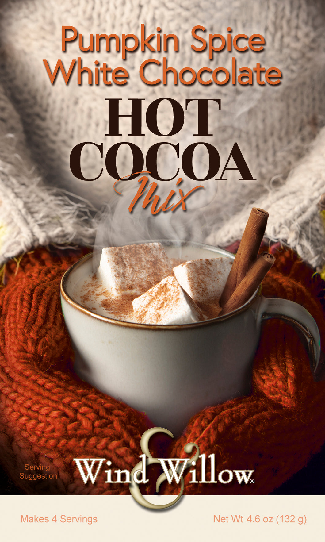 Wind & Willow Pumpkin Spice White Chocolate Hot Cocoa Mix