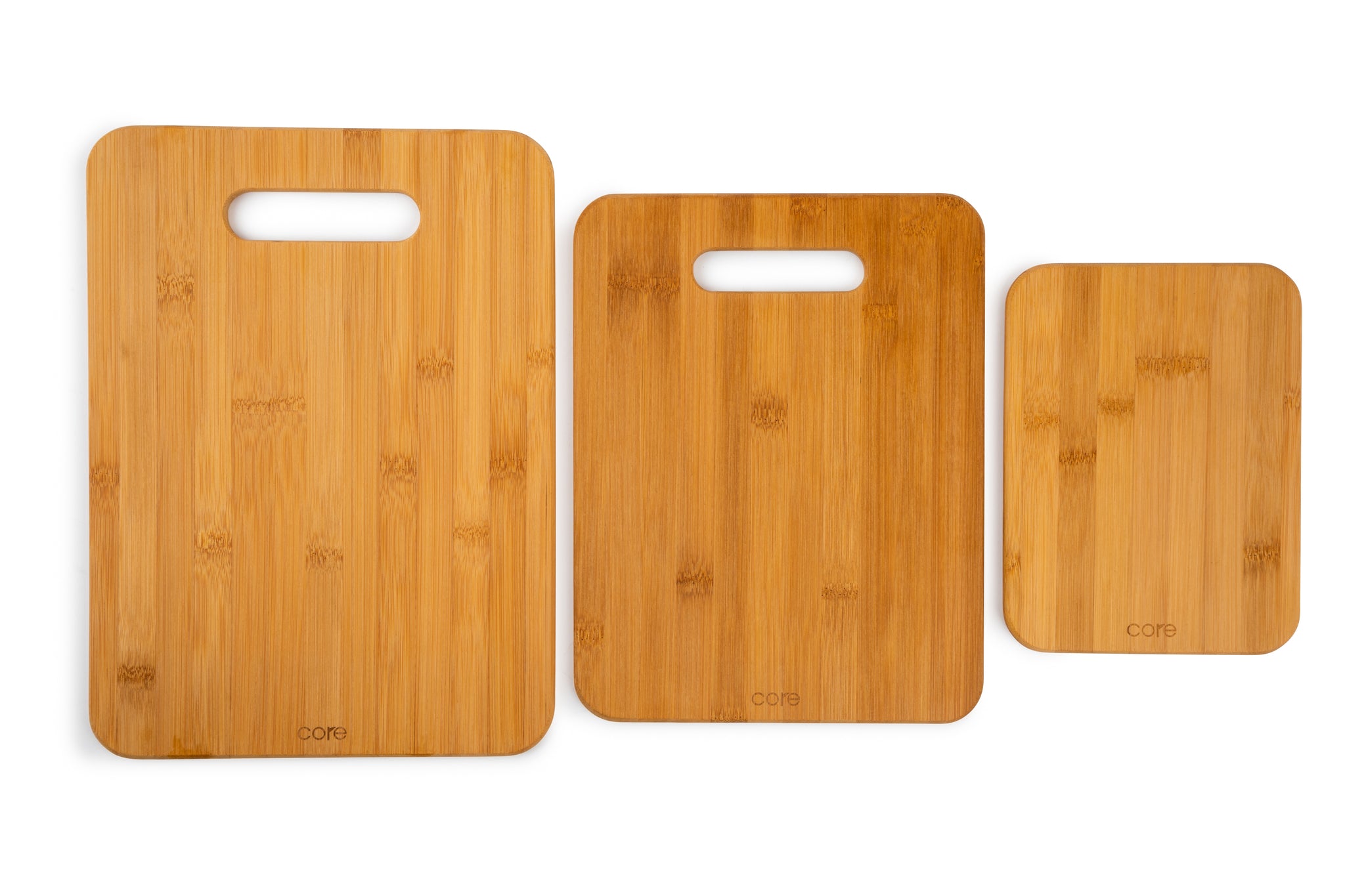 Core Kitchen 3-Piece Bamboo Cutting Board Set