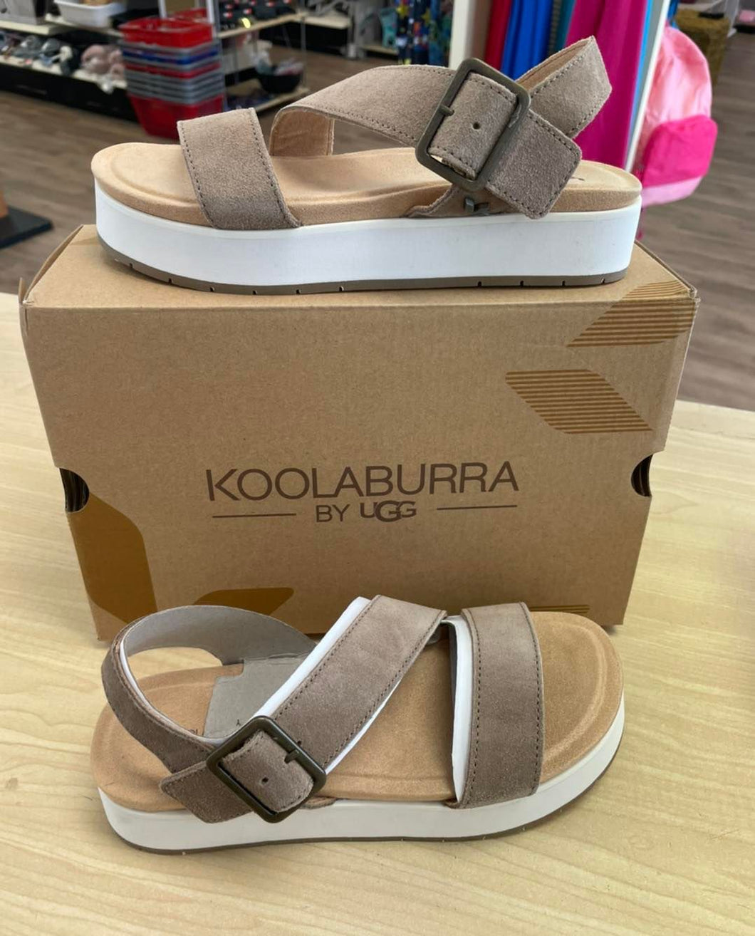 Koolaburra by Ugg suede adjustable sandals