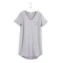 Load image into Gallery viewer, Hello Mello V-Neck Sleep Shirt Dress