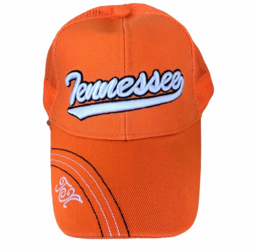 Orange Embroidered Tennessee Cap
