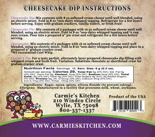 Load image into Gallery viewer, Carmie&#39;s Kitchen Chocolate Lovers Cheesecake Dip Mix