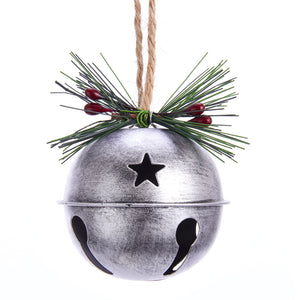 Kurt Adler 2.5" Metal Silver Bell Ornament