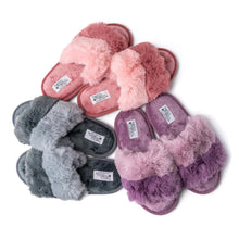 Load image into Gallery viewer, Hello Mello Cotton Candy Puff Slippers