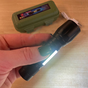 Rechargeable Mini Multi-Function Flashlight w/ Case