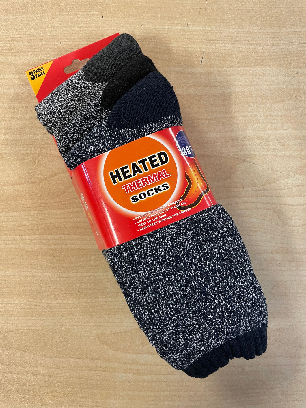 Men's Heated Thermal Socks (3 Pairs)