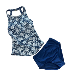 Jantzen High-Neck and High-Back Tankini Swimsuit Set