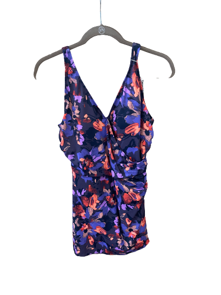 Denim & Co. Beach Wrap-Front Swim Dress