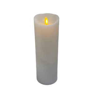 Luminara 8" White Pillar Candle