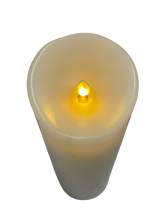 Load image into Gallery viewer, Luminara 8&quot; White Pillar Candle