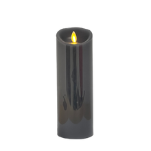 Load image into Gallery viewer, Luminara 8&quot; Charcoal Pillar Candle