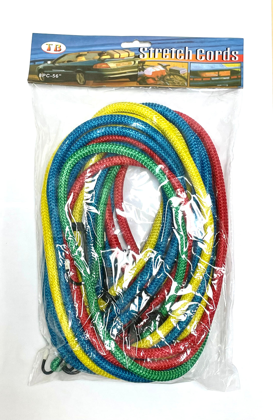 Assorted Bungee Stretch Cords (8 PCs)