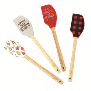 Krumbs Kitchen Farmhouse Holiday Silicone Spatulas