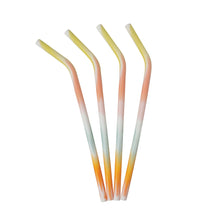Load image into Gallery viewer, Krumbs Kitchen Tye Dye Silicone Straws + Cleaning Brush