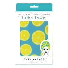 Load image into Gallery viewer, Lemon Lavender Turbo Hair Towel