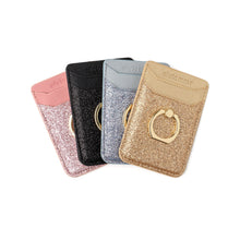 Load image into Gallery viewer, Olivia Moss Glitter Bomb Ring Cling Cardholder