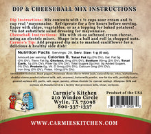 Load image into Gallery viewer, Carmie&#39;s Kitchen Peppercorn Parmesan Dip Mix
