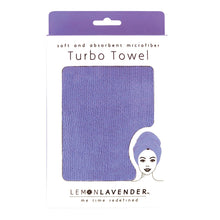 Load image into Gallery viewer, Lemon Lavender Turbo Hair Towel